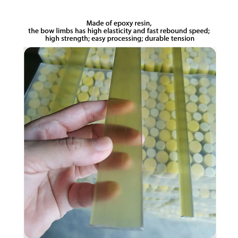 Arco recurvo de tiro con arco, 20/25/35/40/50/60/80/110 libras, arco de resina epoxi translúcido de alta elasticidad, tiro con arco, objetivo de caza - imagen 3