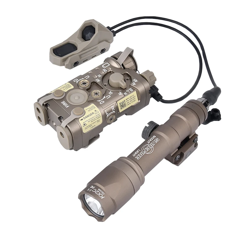 Indicador táctico de Metal NGAL, luz roja, verde, azul, Surefir M300A, M600C, luz de explorador de caza con interruptor de Control Dual AXON, apto para riel de 20MM - imagen 3