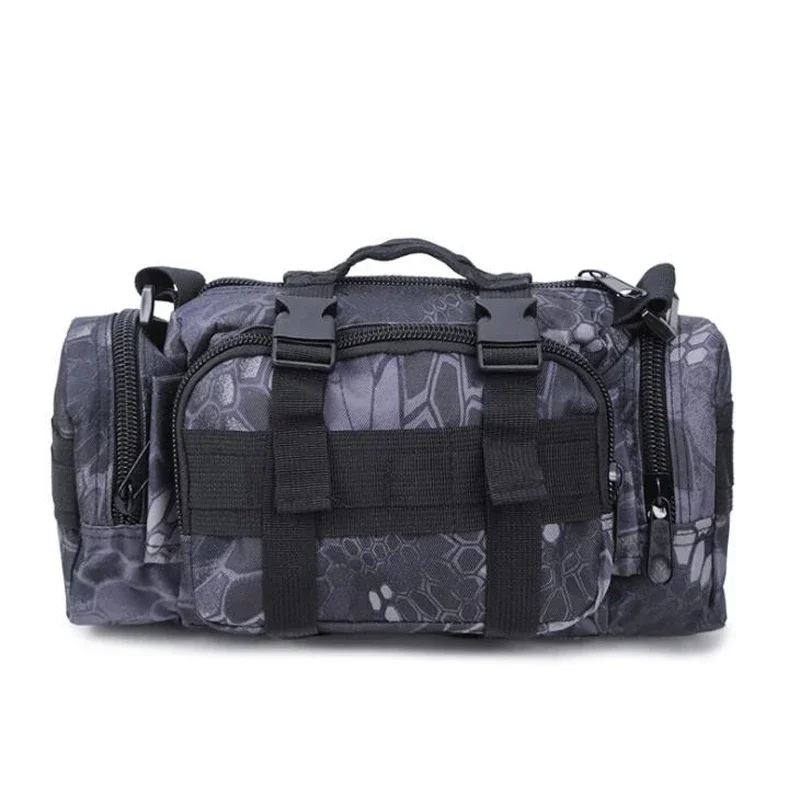 Riñonera para senderismo al aire libre, impermeable 600D, Oxford, escalada, 3P, bolsos de hombro para el pecho, bolsa táctica para pesca y Camping - imagen 5