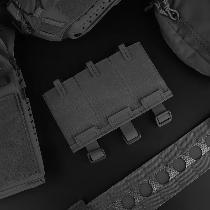 Bolsa táctica de Triple Magaine 5,56 7,62, Panel de funda de revista Molle Triple Flexible multiusos para mochila de chaleco de combate - imagen 2