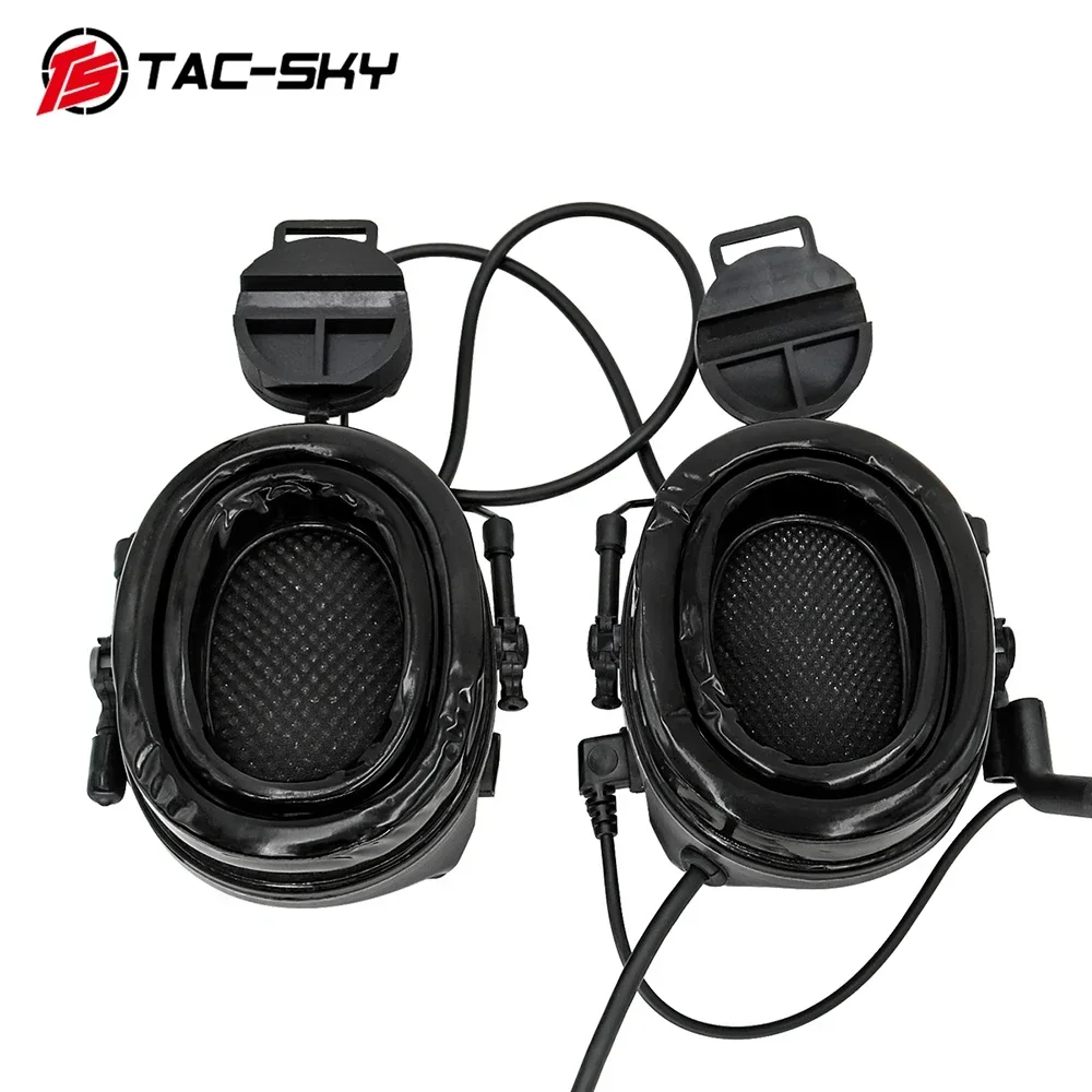 TAC-SKY TSCIII casco táctico soporte de arco auriculares de caza al aire libre cancelación de ruido deportes Walkie Talkie táctico - imagen 4