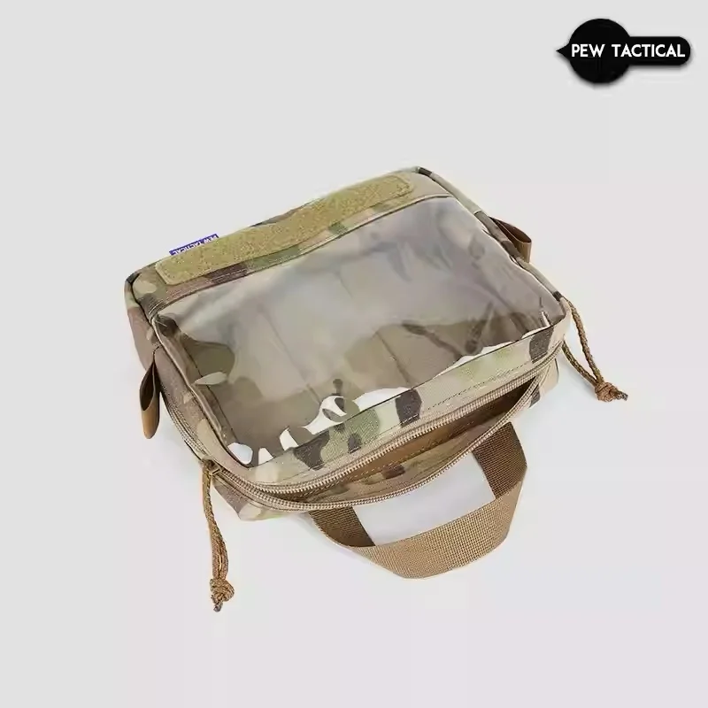 Bolsa de almacenamiento y organización visual táctica PEW, bolsa varios, gancho trasero de ventana transparente de Material PET OT29 - imagen 4