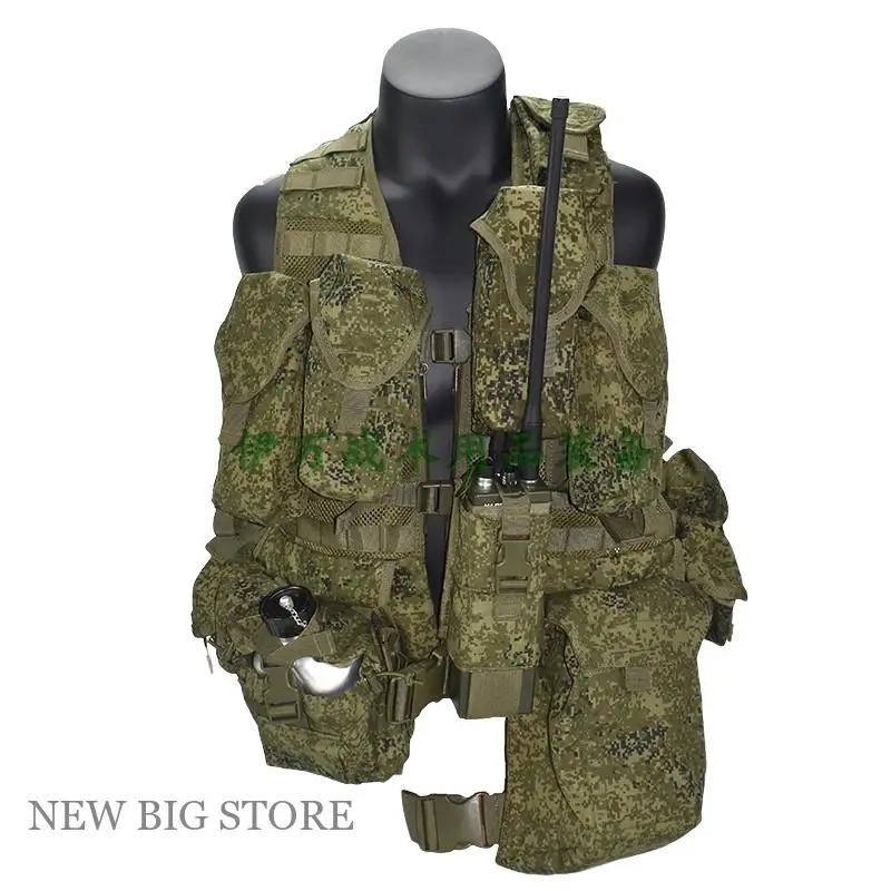 Chaleco de caza ruso 6SH117 FG ruinas camuflaje 1000D vehículo táctico 500D pequeño hombre verde camuflaje EMR - imagen 5