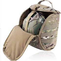Paquete de bolsa de casco táctico, bolsa de transporte de almacenamiento Molle multiusos para cascos de combate de tiro de caza deportiva