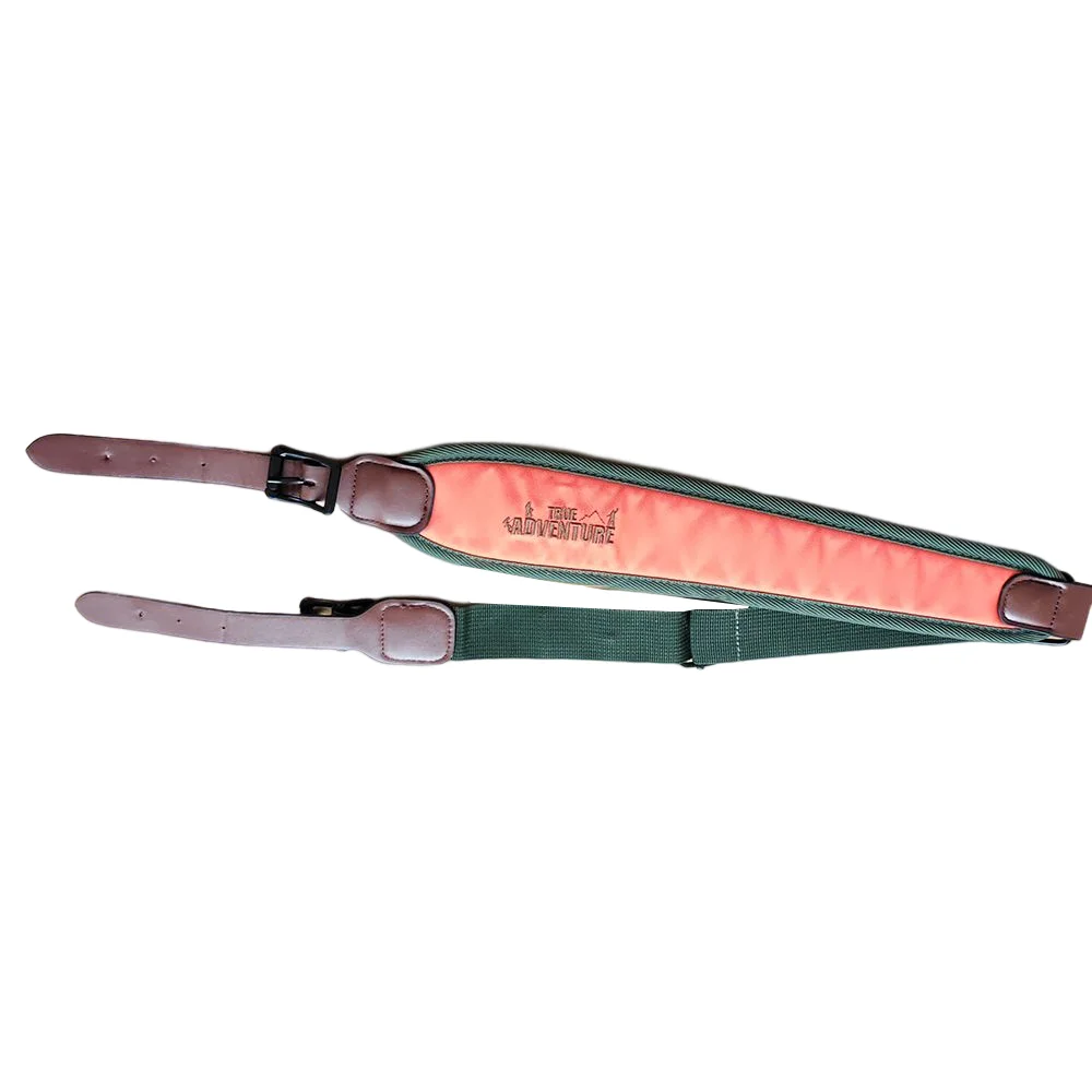 Correas tácticas ajustables de cuero para transporte de pistola, correas para los hombros, cinturón con hebilla de Metal de 102-123cm para accesorios de Rifle de tiro de caza - imagen 3