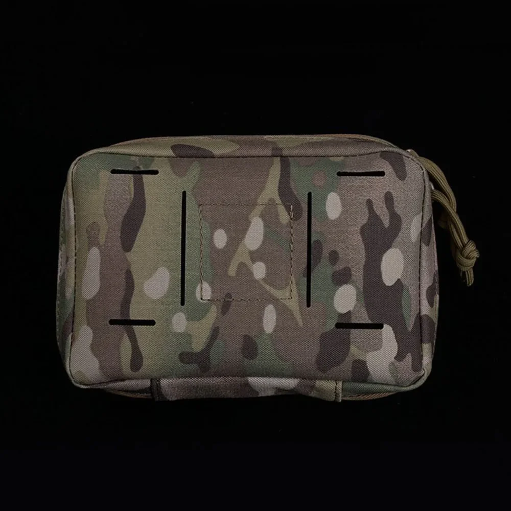 Bolsa Molle para teléfono, organizador plegable para tablero de navegación, doble cremallera, para caza al aire libre, Airsoft, bolsa protectora para teléfono móvil a prueba de polvo - imagen 3