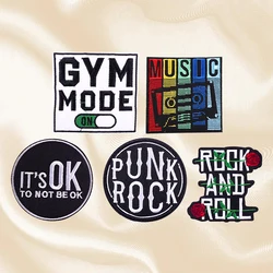 Parche Bordado Rock Letras – Táctico para Chaleco o Chaqueta