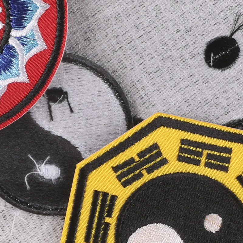 Parches chinos de Tai-Chi YIN-YANG, parches para planchar para chaqueta, insignia para ropa, accesorios de ropa bordados DIY - imagen 5