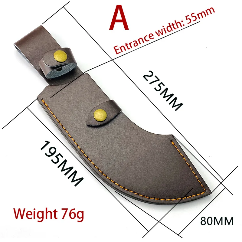 Funda de cuero de vaca con hoja fija, soporte de funda para cuchillo recto, herramienta para exteriores, cinturón, funda de caza con bucle, 1 pieza - imagen 2