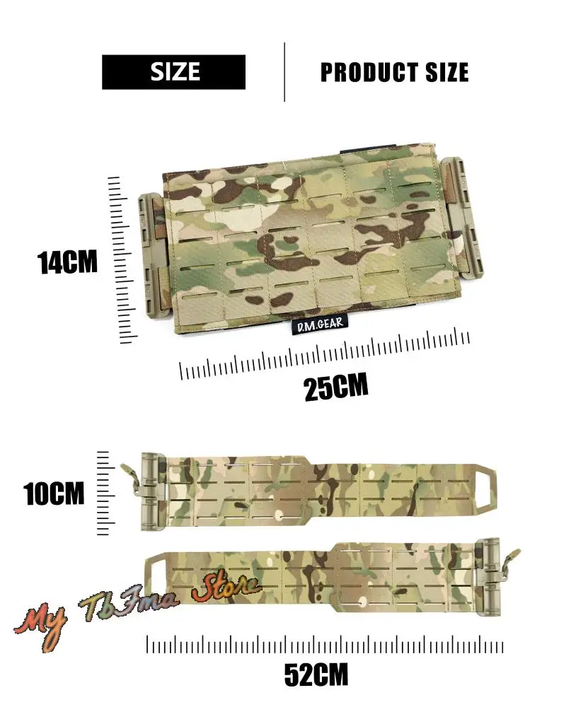 Chaleco táctico Molle de corte láser, Correa Cummerbund de liberación rápida, Kit de reequipamiento 2,0 para TMC Emerson SS, marco de placa - imagen 4