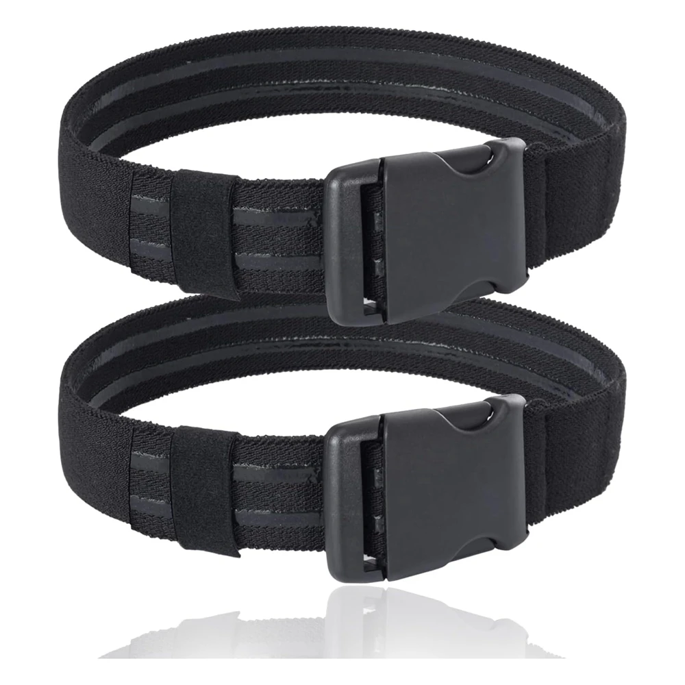 Correa elástica táctica para pierna, cinturón para muslo, funda para pistola para caza y exteriores, soporte para pierna EDC con hebilla de liberación, 2 uds.