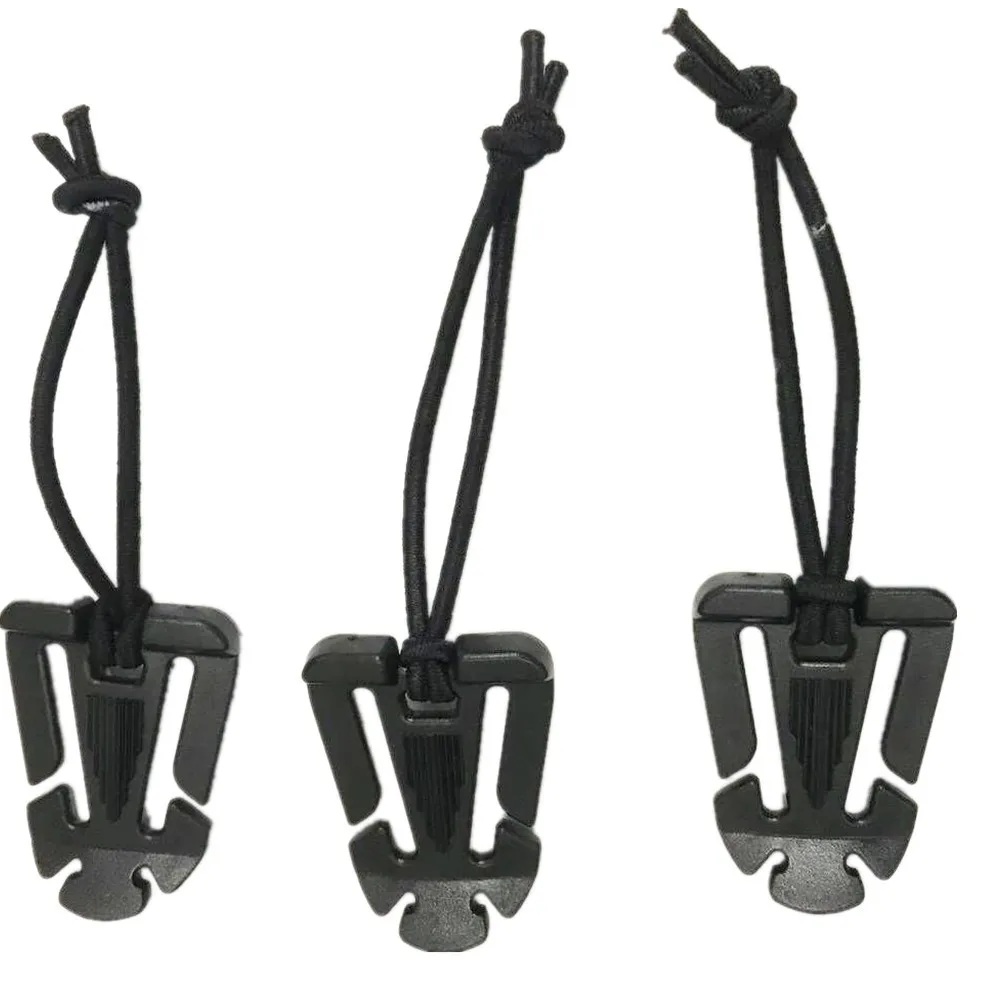 Hebilla de Montañismo al aire libre, correas para mochila Molle, gancho de nailon, cuerda elástica, equipo táctico, cinturón militar, llavero a presión, 5 uds. - imagen 2