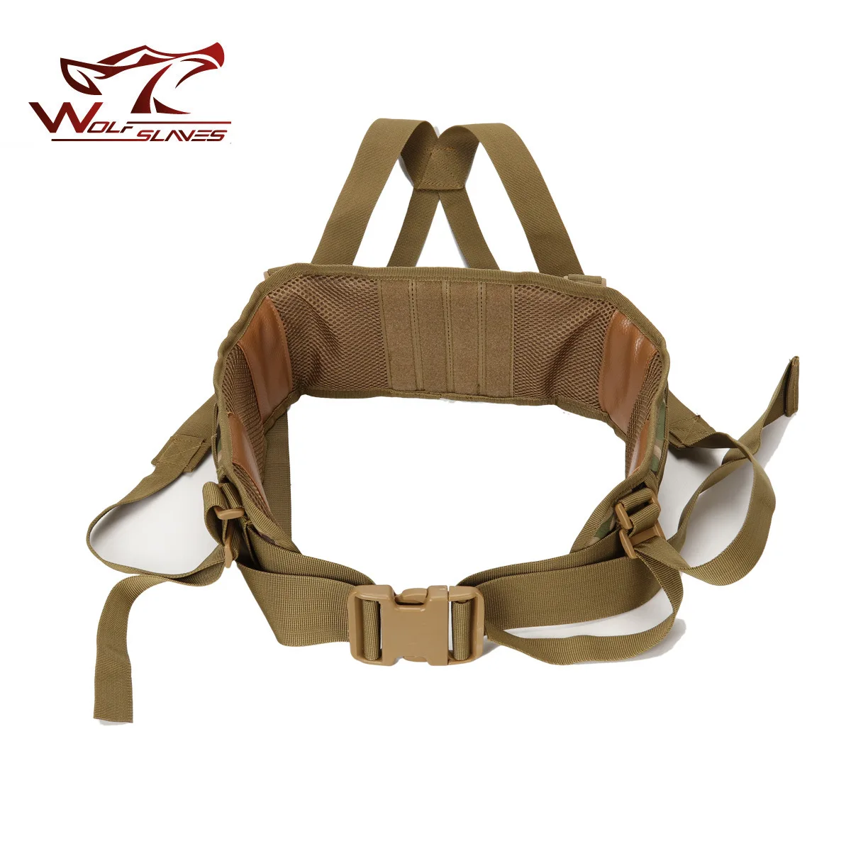Chaleco táctico MOLLE con banda trasera para el hombro, cinturón acolchado de camuflaje CS para Airsoft, accesorio de chaleco de caza de nailon 1000D - imagen 4