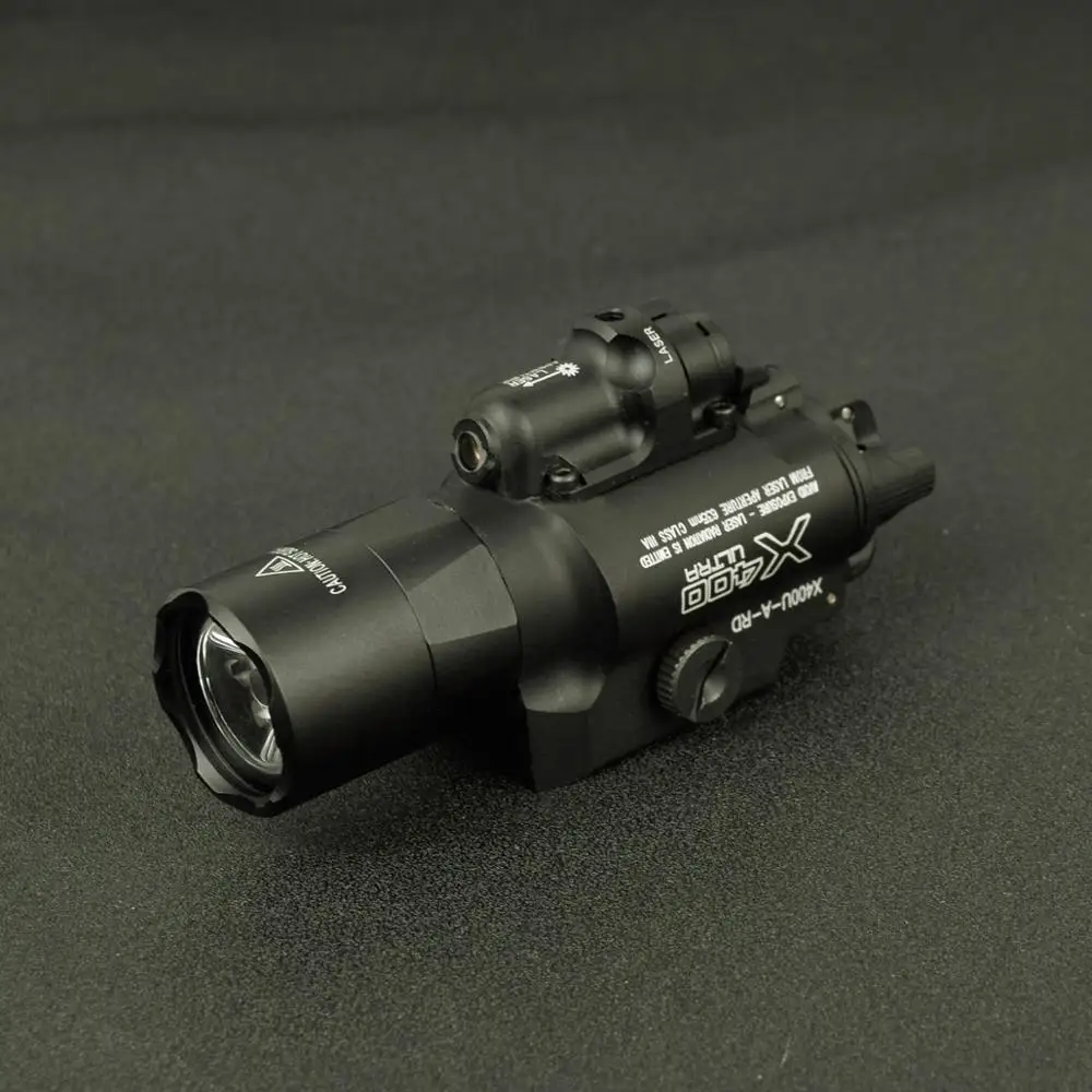 Luz de arma táctica del ejército X400 Ultra x400U, linterna de pistola láser roja con riel Picatinny X300 X300 Ultra - imagen 2