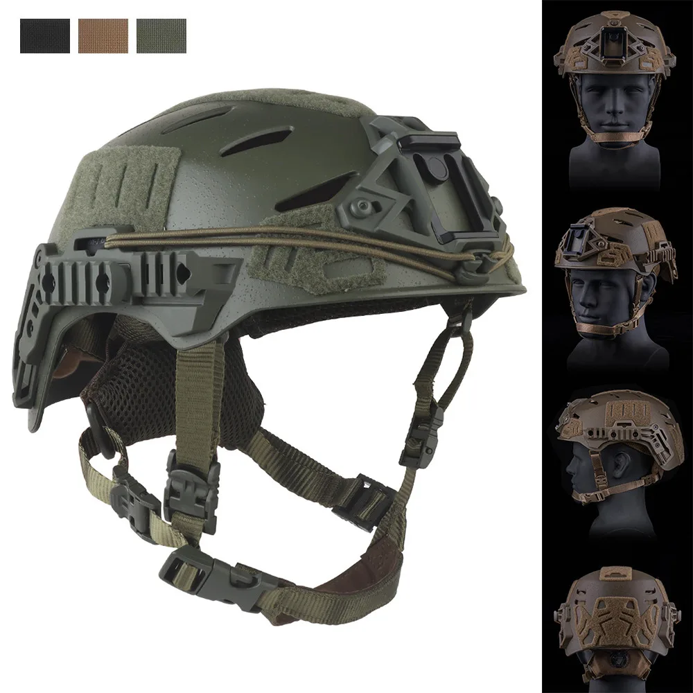 Casco de entrenamiento táctico Jastado Wendy3.0 con correa ajustable para la barbilla para accesorios de caza al aire libre equipo Airsoft - imagen 2
