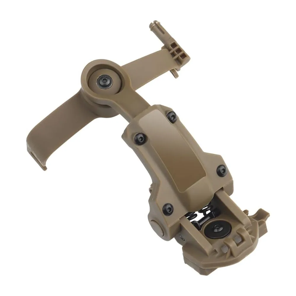 Soporte de auriculares con riel táctico, adaptador de riel OPS CORE ARC/Wendy MLOK, accesorios rápidos para casco, soporte para auriculares de tiro - imagen 4