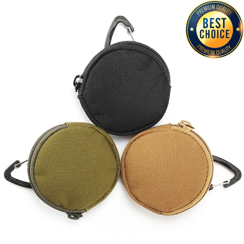Cartera táctica EDC MOLLE para llaves y auriculares AirPods con cable