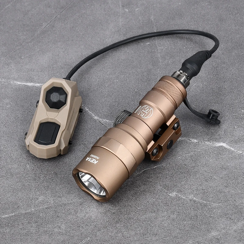 Miniluz de explorador con interruptor de función Dual AXOR, arma táctica, Rifle, linterna blanca, Airsoft M600, M600U, M300C, Surefir M300 - imagen 4