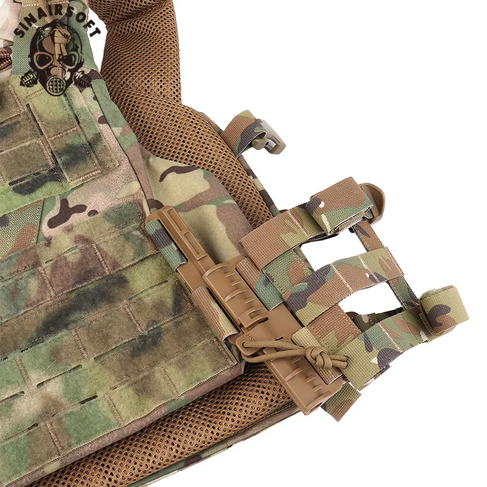SINAIRSOFT-portador de placa táctica, chaleco de caza MOLLE, sistema de liberación rápida, faja de ajuste rápido, equipo de combate - imagen 4