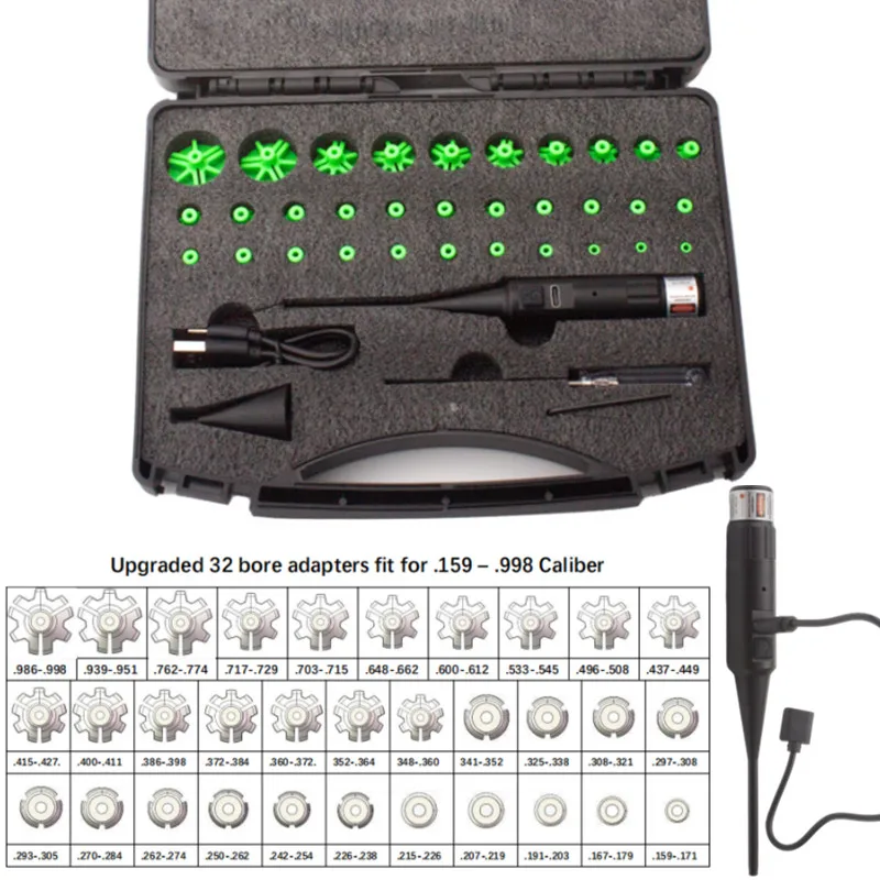 Kit de encendedor láser calibre.177.22 a.78 colimador láser rojo Glock Rifle mira de orificio láser