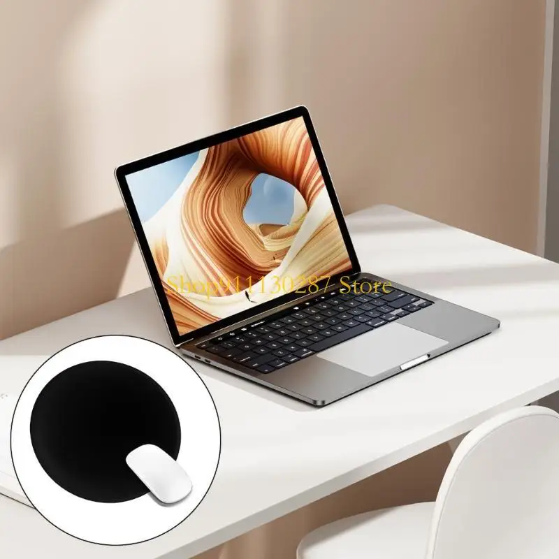 Alfombrilla ratón circular J1HC con base antideslizante y superficies fáciles limpiar que mejoran estética - imagen 4