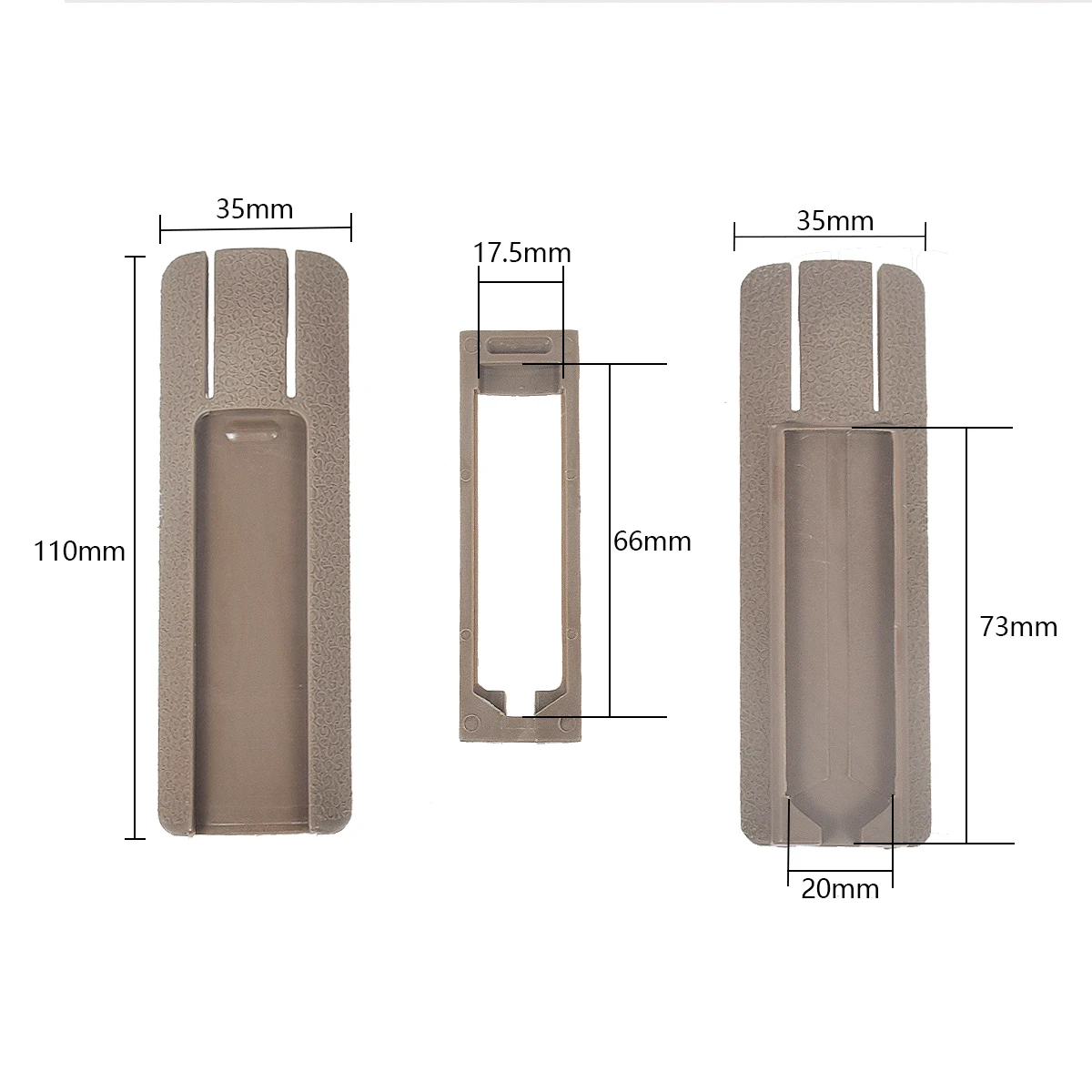 Panel táctico de bolsillo para cicatriz Airsoft, para interruptor remoto DBAL PEQ NGAL CQBL, mira láser M300 M600, linterna, accesorios de riel de 20mm - imagen 5