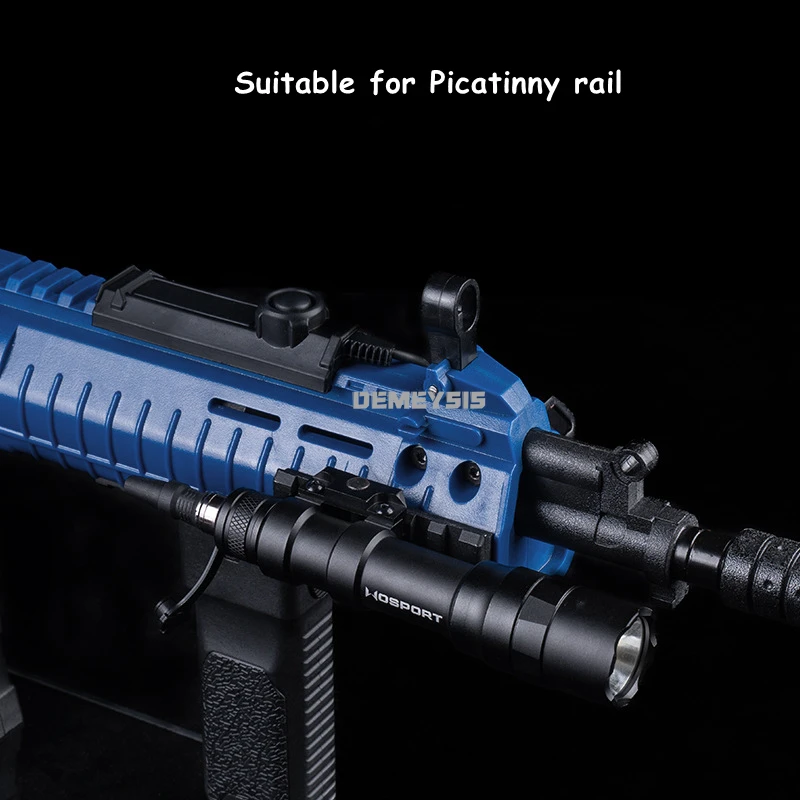 Juego de linterna táctica para caza, luz de explorador compatible con riel Picatinny, caza al aire libre, tiro, Rifles de combate, luz colgante de 800 lúmenes - imagen 5