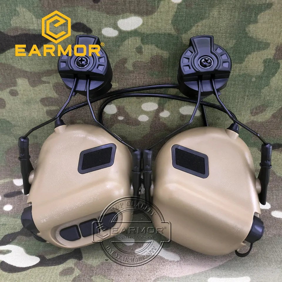 EARMOR-orejeras electrónicas M31H MOD3, protección auditiva, casco táctico militar, auriculares rápidos, casco MT, 2 - imagen 3