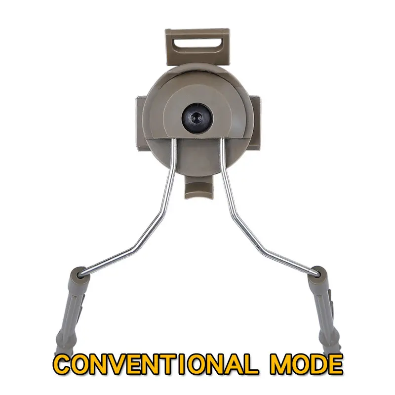 Adaptador de riel para auriculares, soporte de suspensión para auriculares, orejeras de caza, accesorios laterales izquierdo y derecho, 1 par - imagen 2