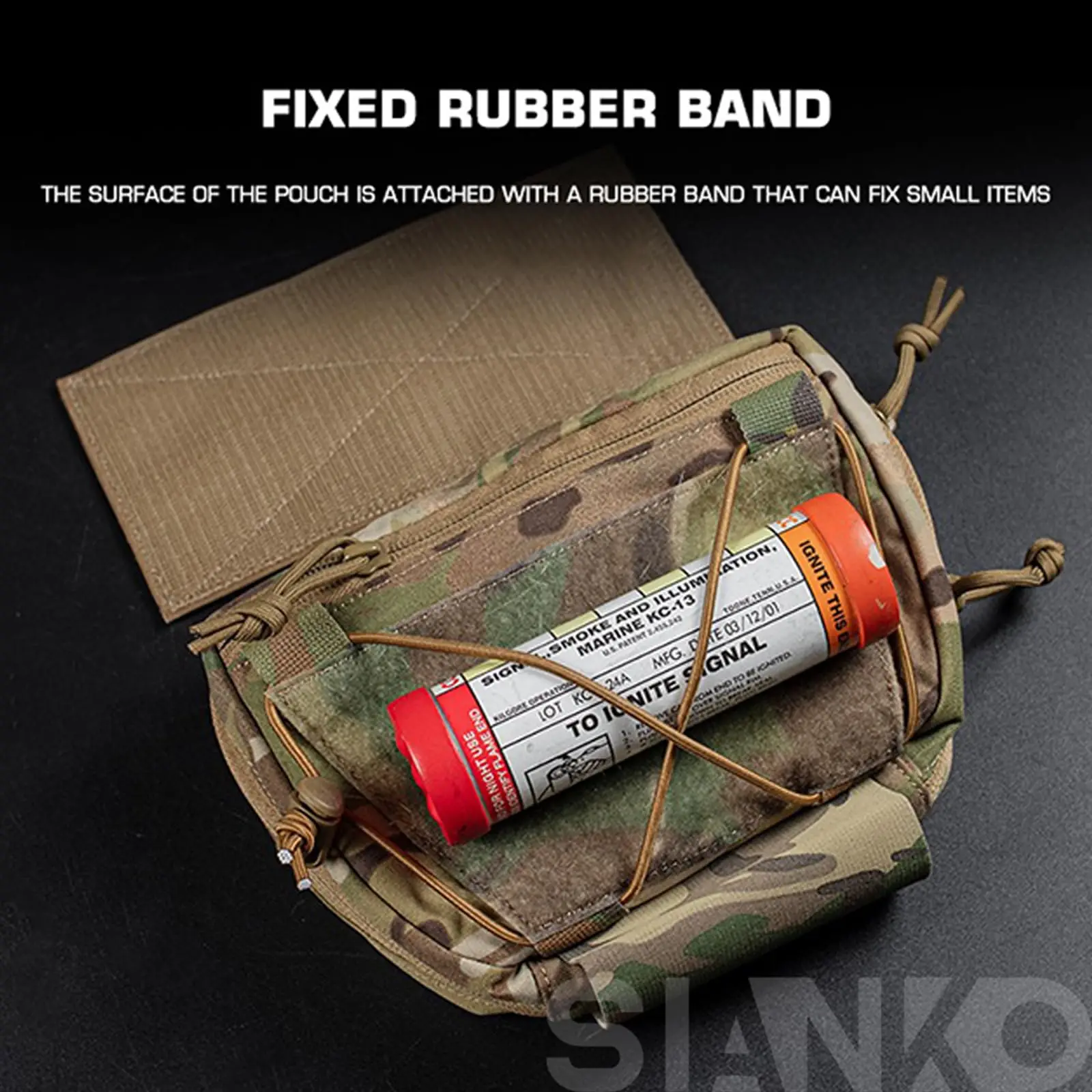 Bolsa de almacenamiento táctica multifuncional, bolsas de fijación de extensión de chaleco, bolsos de hombro, bolsas de administración de herramientas EDC, equipo de caza Airsoft - imagen 3