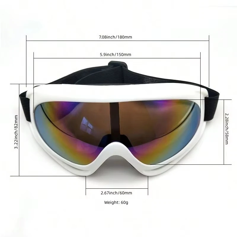 1pc gafas de esquí polarizadas de marco grande para hombres y mujeres, gafas de Snowboard antiniebla con protección UV a prueba de viento y nieve para exteriores - imagen 3