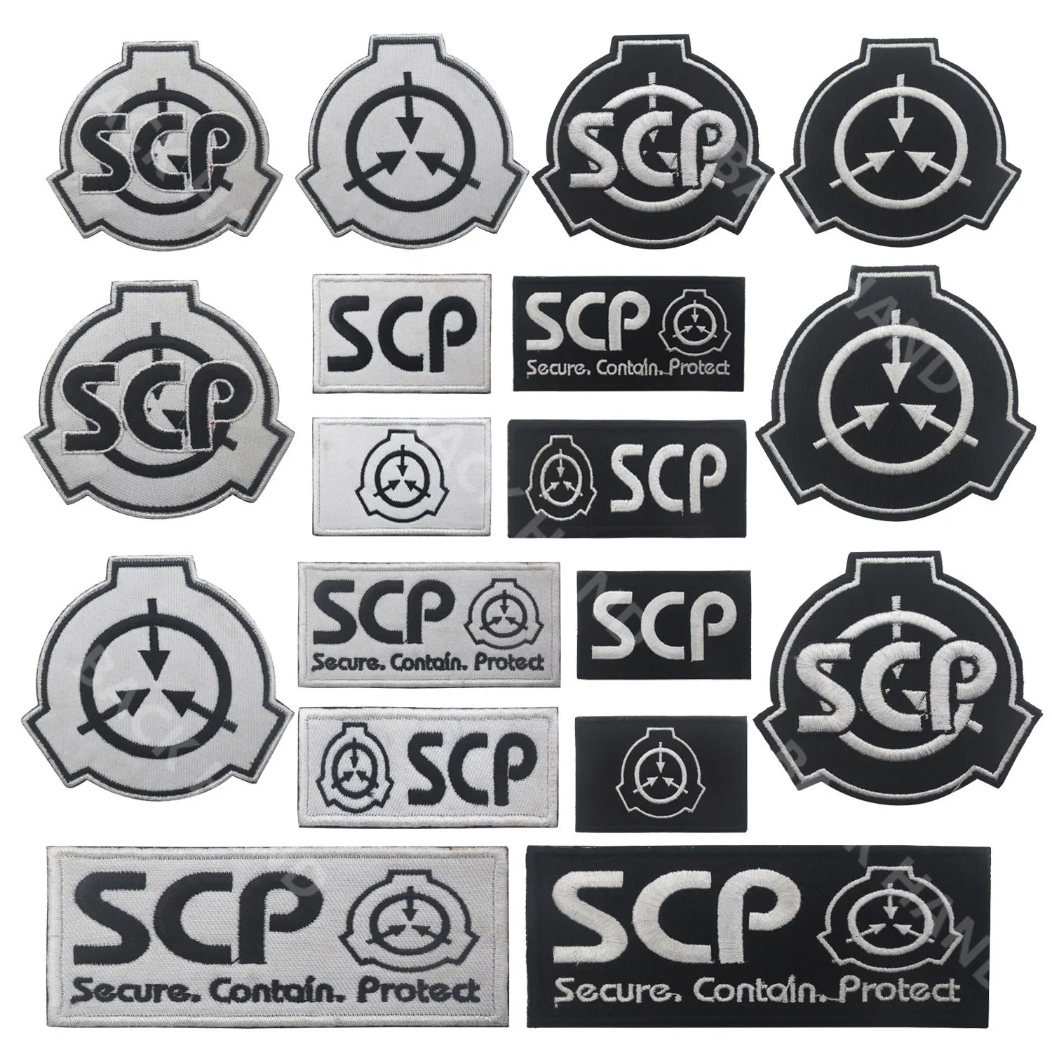 SCP Badge BASE DE SUPRESIÓN Paranormal, brazalete bordado, Parche de mochila, pegatina reflectante para la espalda - imagen 3