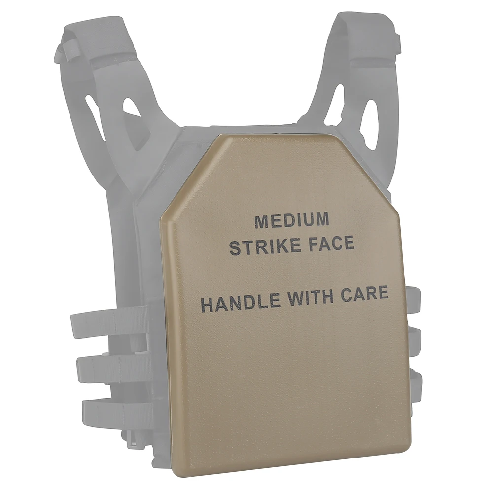 Chaleco táctico, placa protectora, armadura corporal, almohadillas protectoras, Placas ficticias para Paintball Airsoft CS, equipo de tablero PP resistente a golpes
