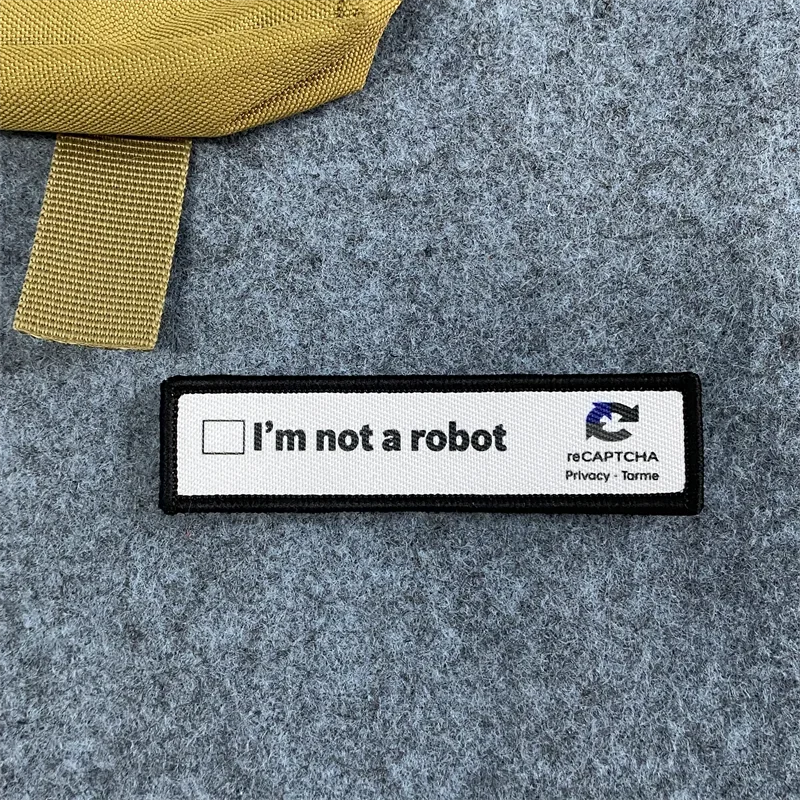 Cuando todo lo demás fallos parche Señor de los anillos insignias de moral impresas gancho y bucle no soy Robot pegatinas mochila parches para ropa - imagen 3