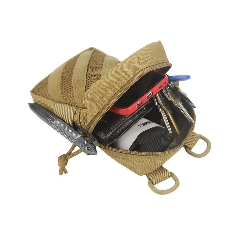 Molle-bolso de hombro táctico EDC, funda para teléfono, soporte para deportes al aire libre, Camping, senderismo, caza, riñonera - imagen 4