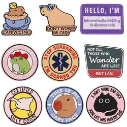 Parche bordado capibara para planchar – Personalizar chaqueta o mochila