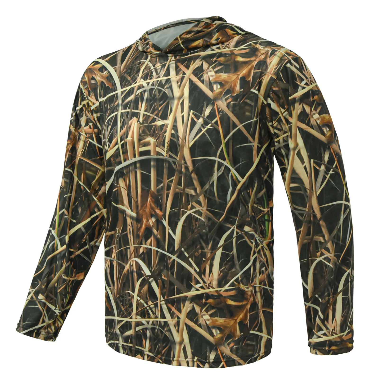 UPF50 + Sudadera deportiva transpirable elástica de secado rápido fotografía de jungla observación de aves camuflaje biónico caza ropa de pesca - imagen 3