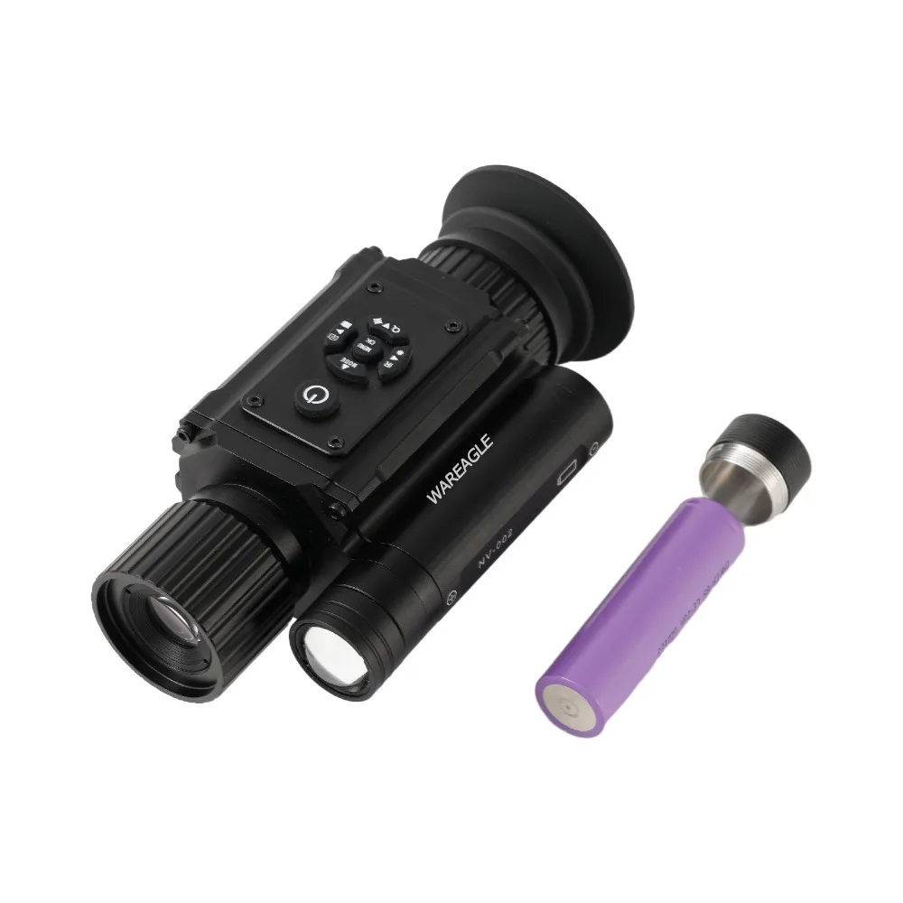 NV002 HD pequeña cámara Digital de visión nocturna Monocular infrarrojo modo de imagen múltiple mira telescópica de caza con Base de 11/20MM - imagen 3