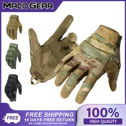 Guantes tácticos camuflaje con pantalla táctil para tiro y protección