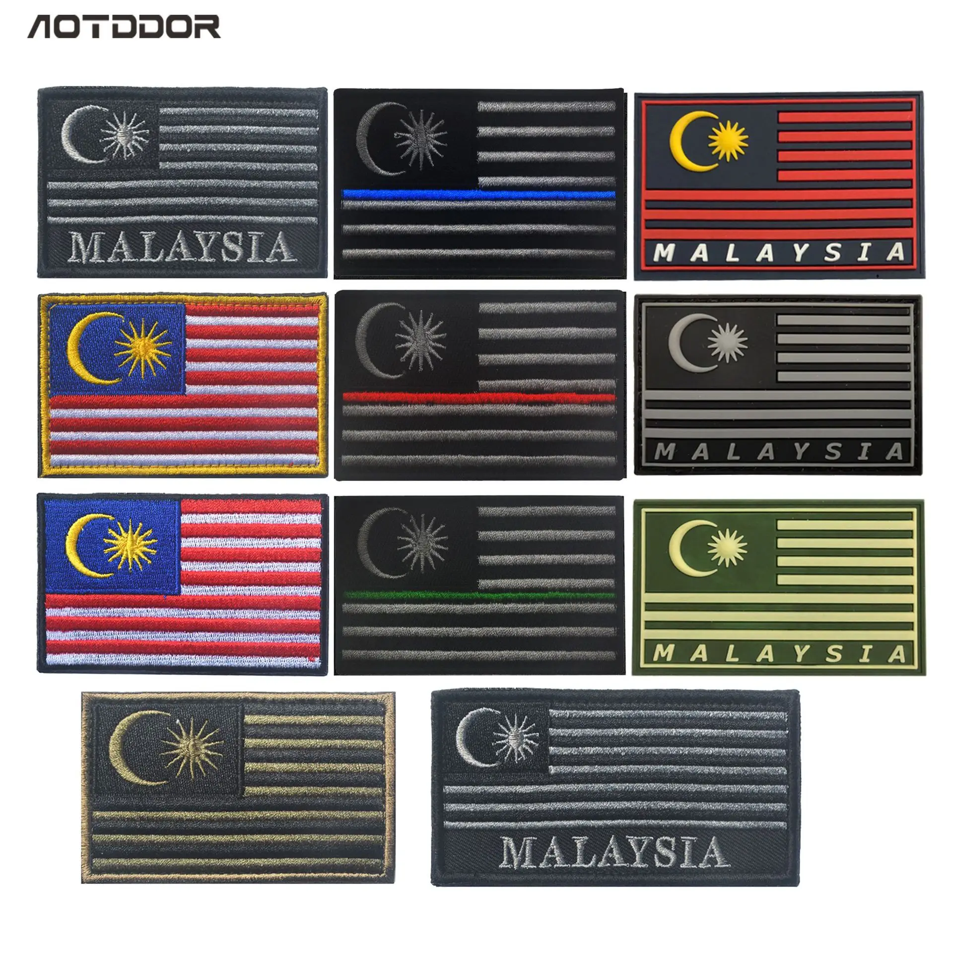 Parche militar de Singapur para ropa, etiqueta de tela bordada, insignia de moral de la India, parches en ropa, Hierro de costura de Corea del Sur, bricolaje - imagen 4