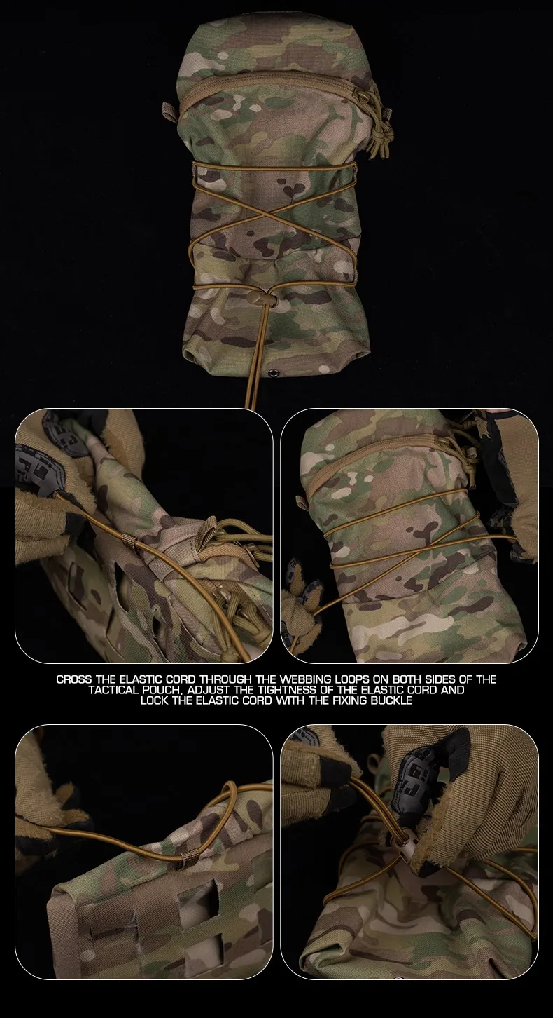 FERRO STYLE Bolsillo de uso general Bolsa táctica universal multifuncional 6X12 pulgadas Airsoft - imagen 5