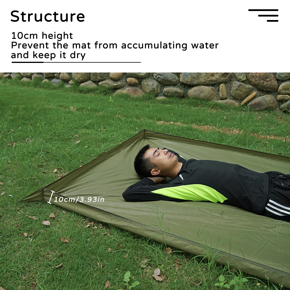 Mosquitera para exteriores con bañera, alfombrilla para suelo de tienda de campaña, malla impermeable a prueba de insectos, alfombra 3D para Picnic, almohadilla a prueba de humedad para acampar - imagen 4