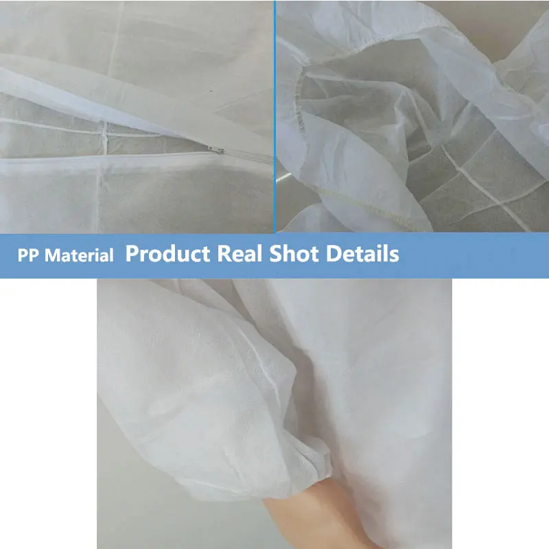 Mono desechable, transpirable, a prueba de polvo, resistente al agua y al aceite, seguridad en el trabajo, antipolvo, pintura, decoración, traje de trabajo - imagen 5