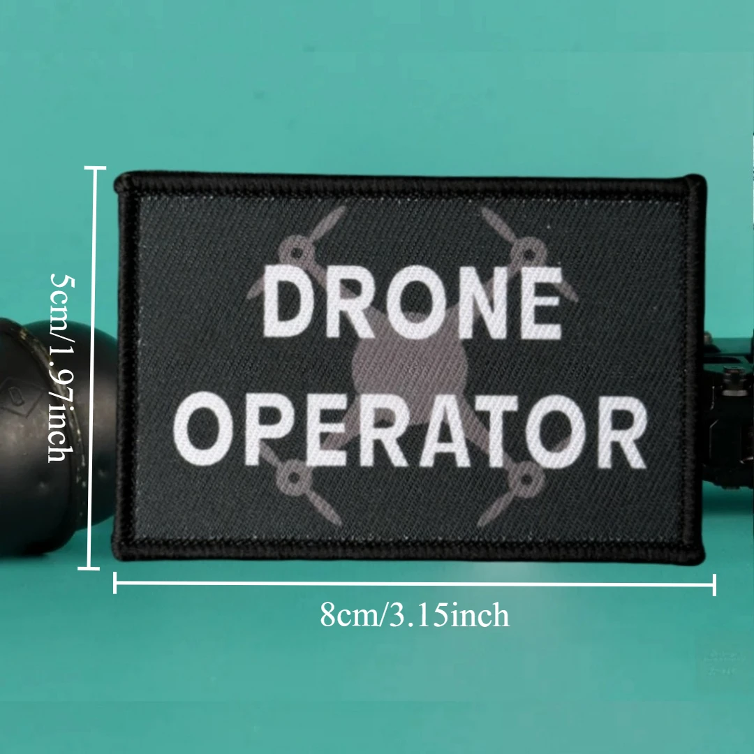 Parche táctico de moral para operador de Dron, parches de gancho y bucle impresos para ropa, pegatina para mochila del ejército militar - imagen 2