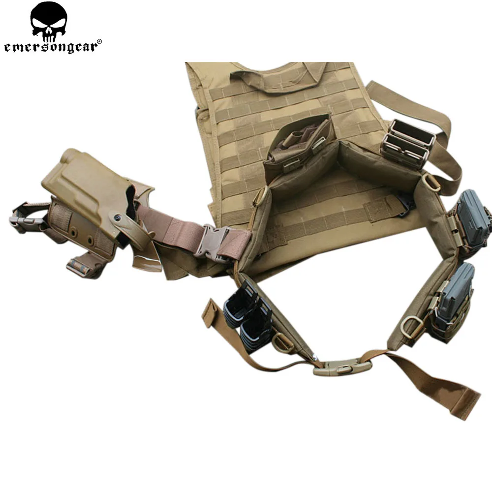 EMERSONGEAR-cinturón acolchado Molle para hombre, cinturón táctico para caza, Airsoft, multicamuflaje, EM9153, EM9155 - imagen 5