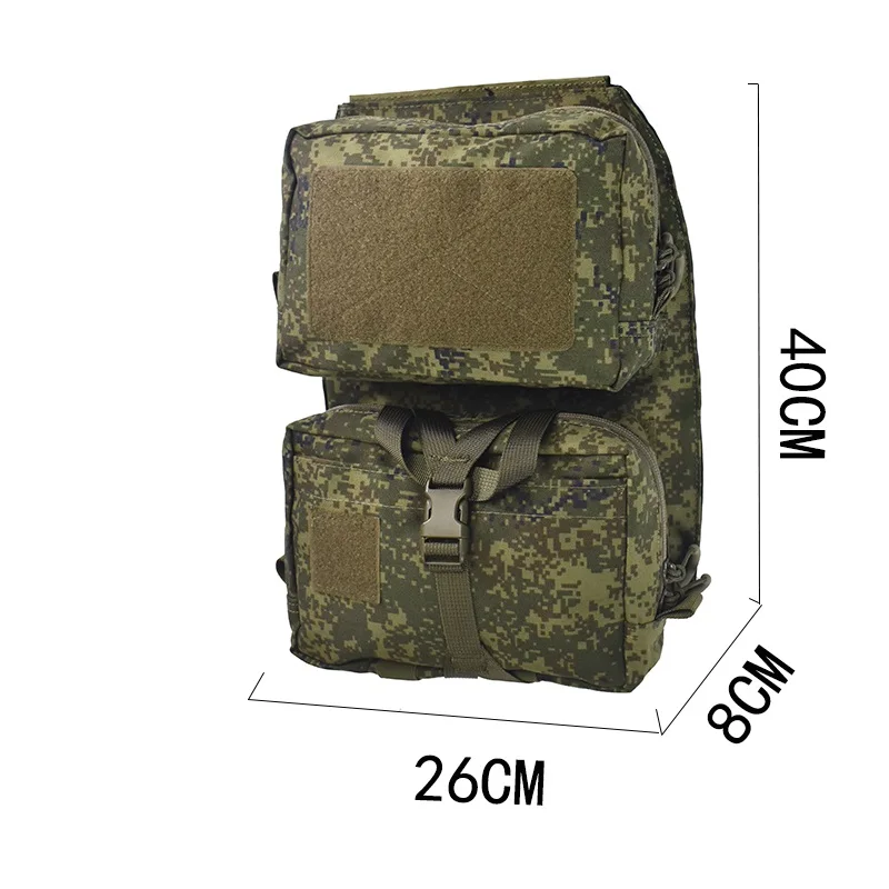 Paquete de hidratación de panel trasero táctico ligero MOLLE ruso EMR resistente al agua PA6 de nailon para exteriores (3L) - imagen 5