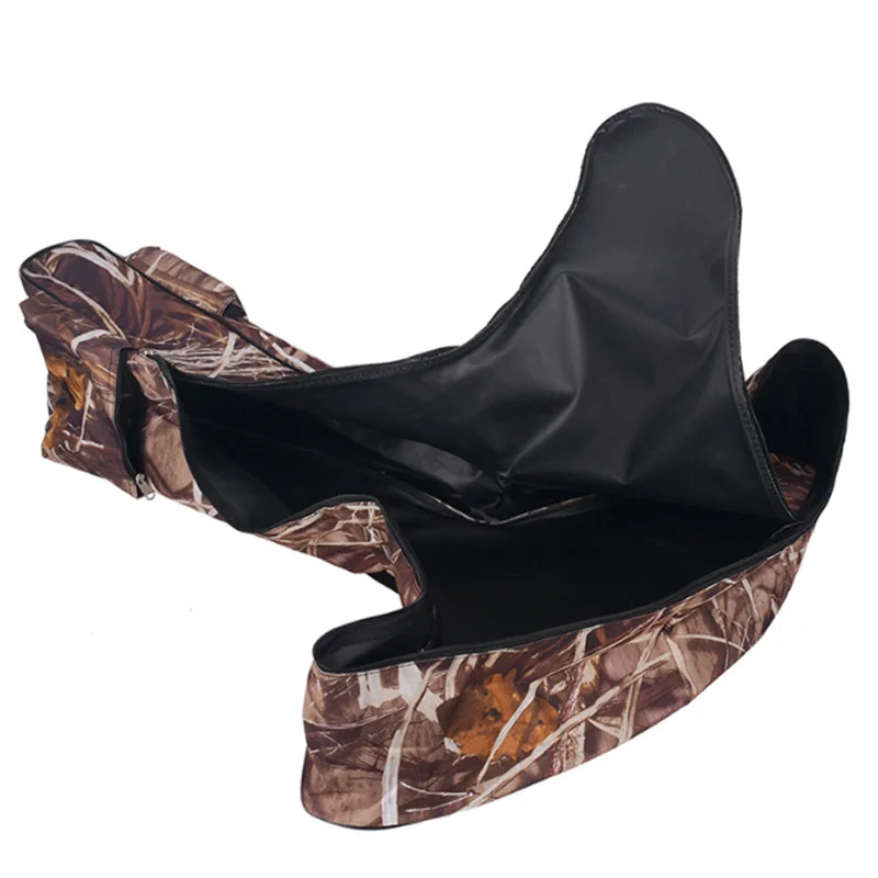 Mochila de almacenamiento de arco en forma de T de camuflaje para tiro con arco, funda protectora para ballesta con bolsillo exterior de gran capacidad para tiro de caza - imagen 4