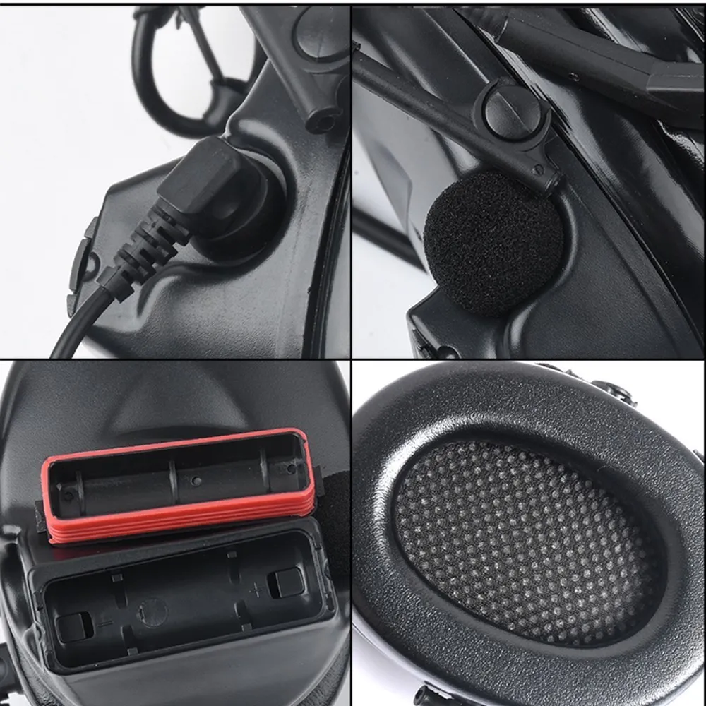 WADSN-auriculares tácticos para casco Comta II, adaptador de comunicación para caza, Airsoft C2, auriculares de tiro para juegos al aire libre - imagen 4