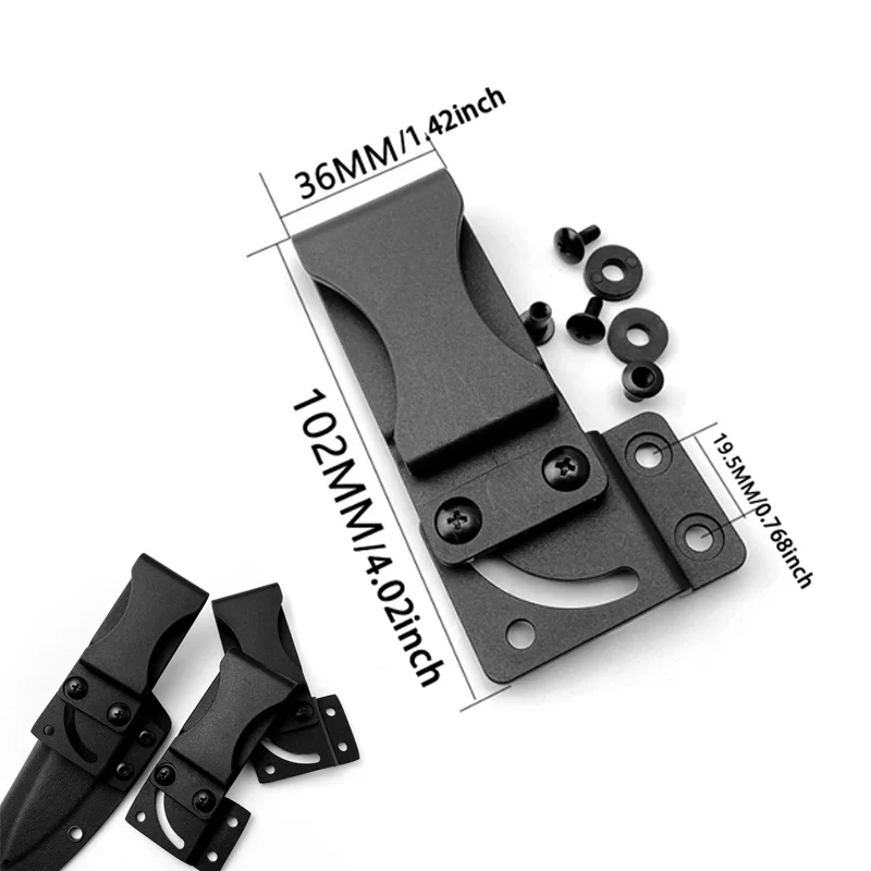 Clip para cinturón de cuchillo, clip para cintura, accesorios para funda K, clip para cuchillo táctico, para fundas DIY, accesorio para cuchillo con clip de cintura de plástico - imagen 5