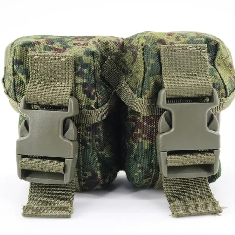 Bolso táctico de doble equipo para exteriores, bolsa de almacenamiento de camuflaje, paquete de sistema Molle, accesorio de tanque táctico multifuncional - imagen 2